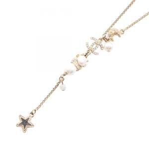 Chanel Cc Logo Pendant Necklace Metal #244098C14B